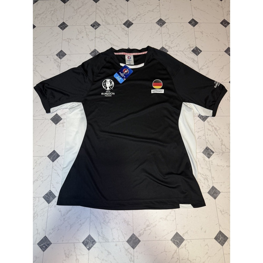 Germany‎ UEFA Euro 2016 Soccer Jersey Black Men's Large